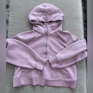 LULULEMON Scuba Cropped Half Zip Hoodie